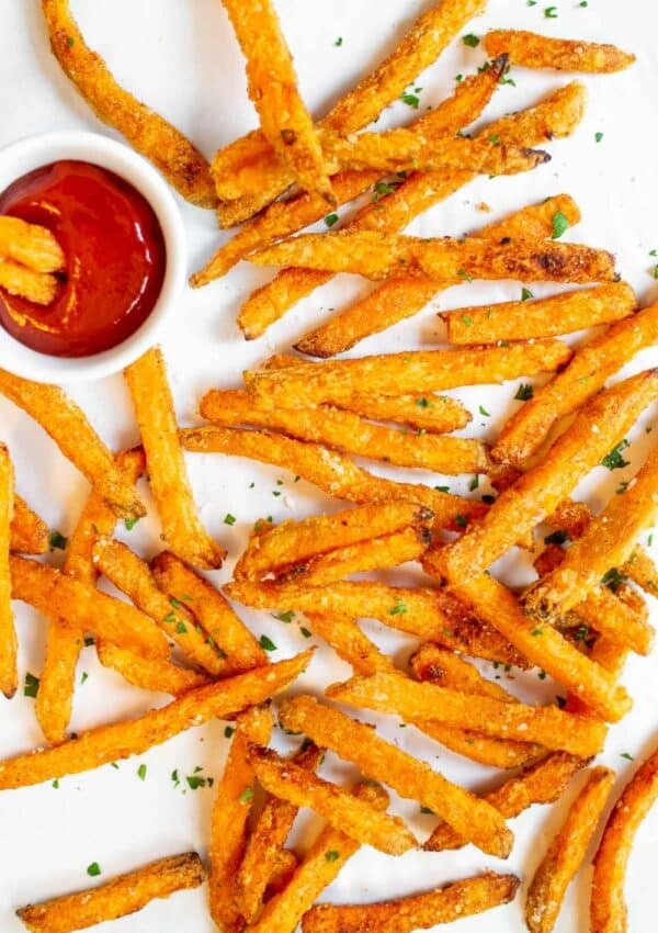 Perfect Frozen Sweet Potato Fries in the Air Fryer
