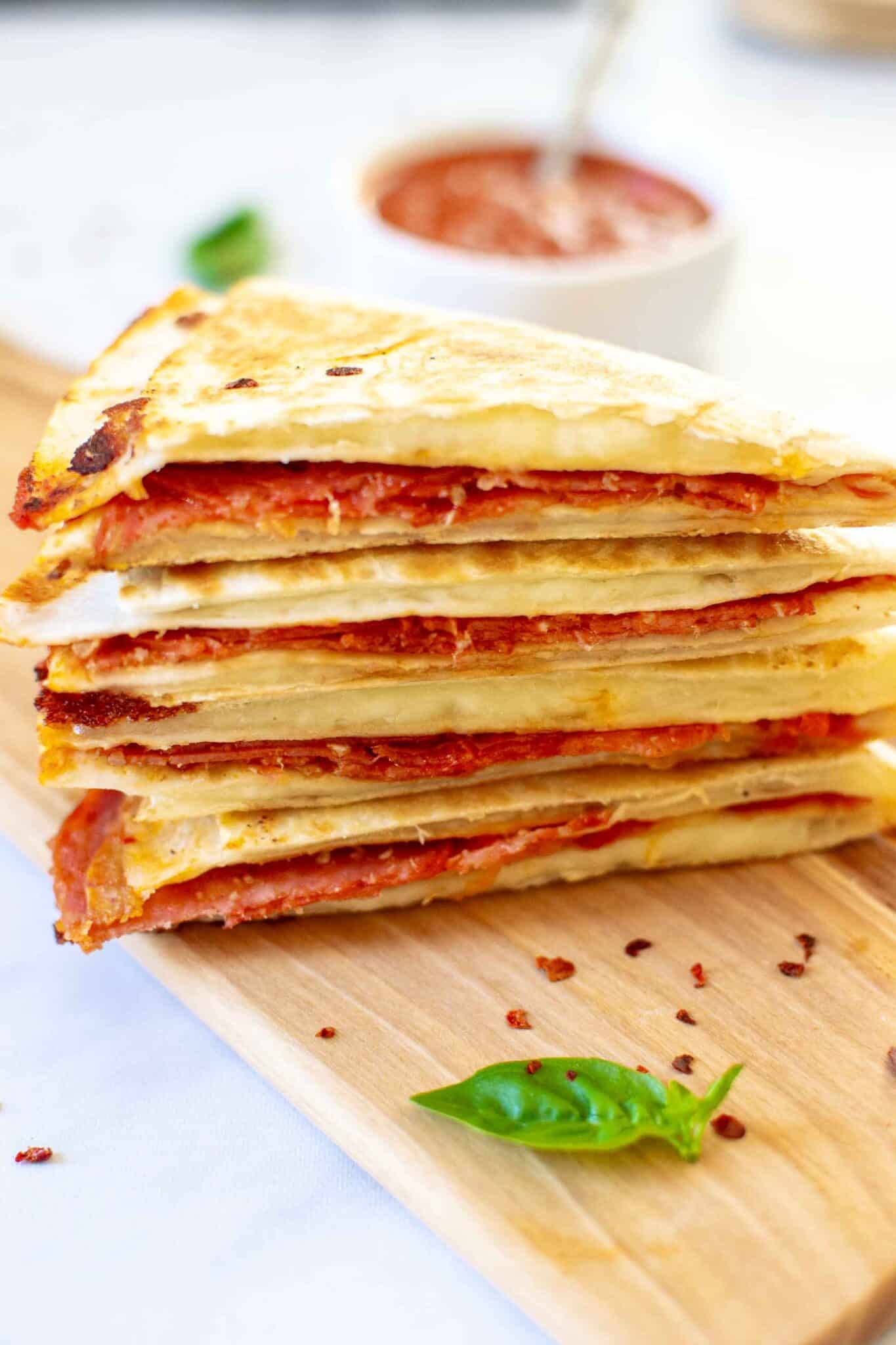 Easy Pizza Tortilla Wrap - Get On My Plate
