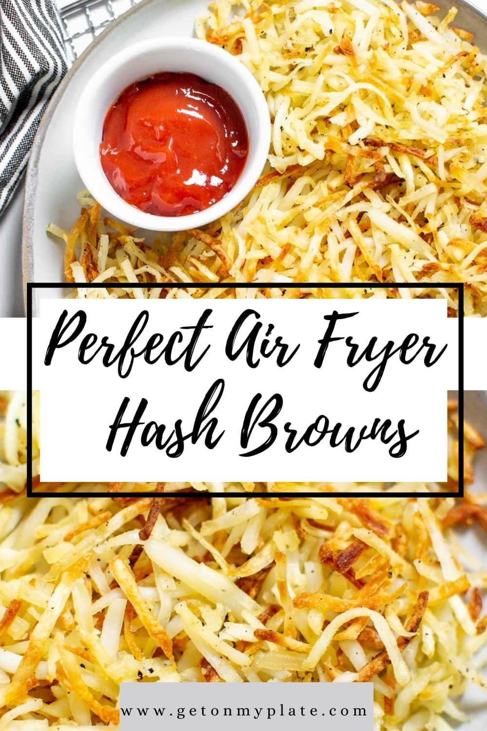 Perfect Air Fryer Frozen Hash Browns Get On My Plate