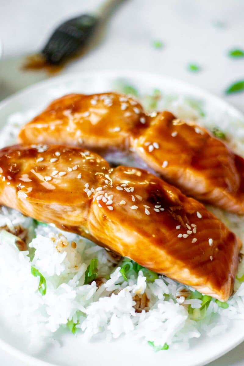 Easy Air Fryer Teriyaki Salmon Recipe {10 minutes!} Get On My Plate