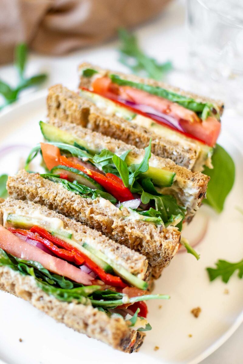 Easy Panera Mediterranean Veggie Sandwich | Get On My Plate | Delicious ...