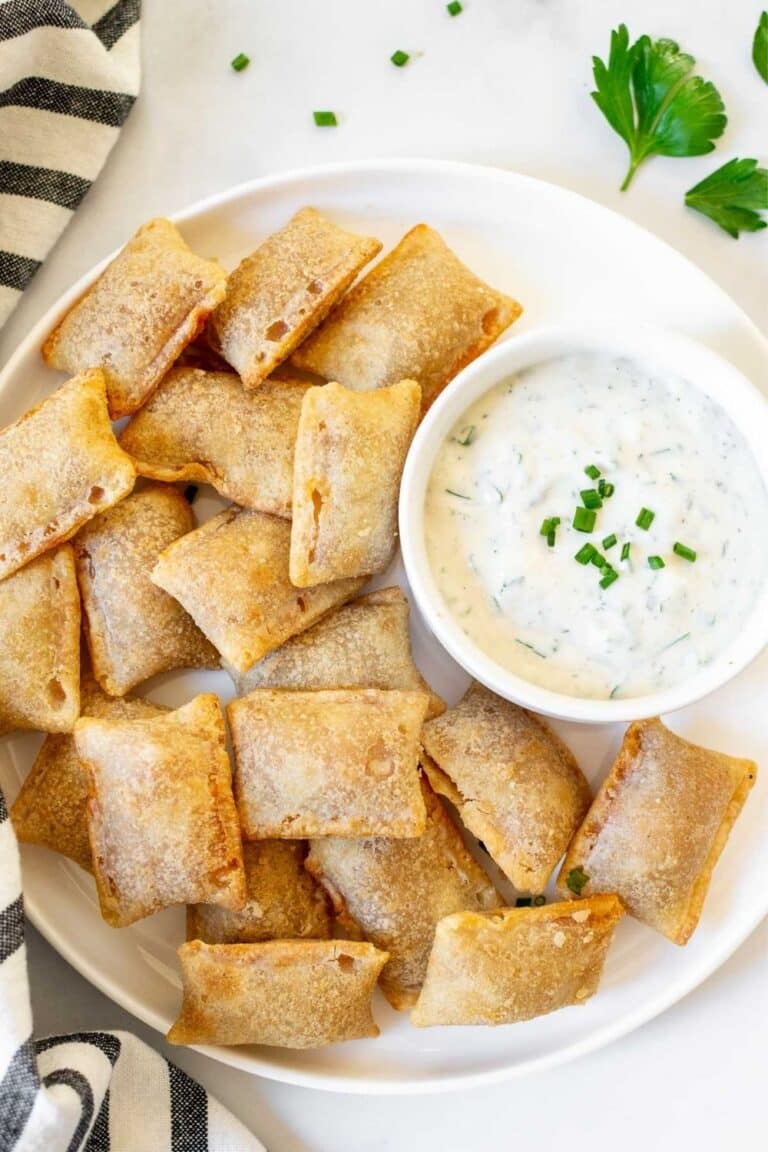Perfect Air Fryer Pizza Rolls with Easy Homemade Ranch