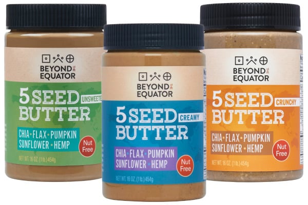 Beyond the Equator 3 kinds of 5 Seed Butters.