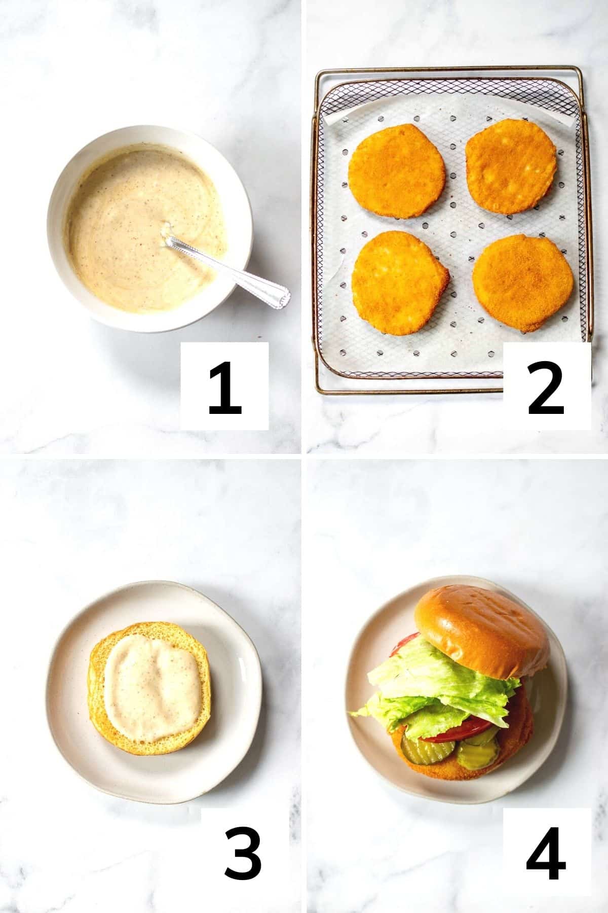 how to make frozen chicken patties in the air fryer step by step