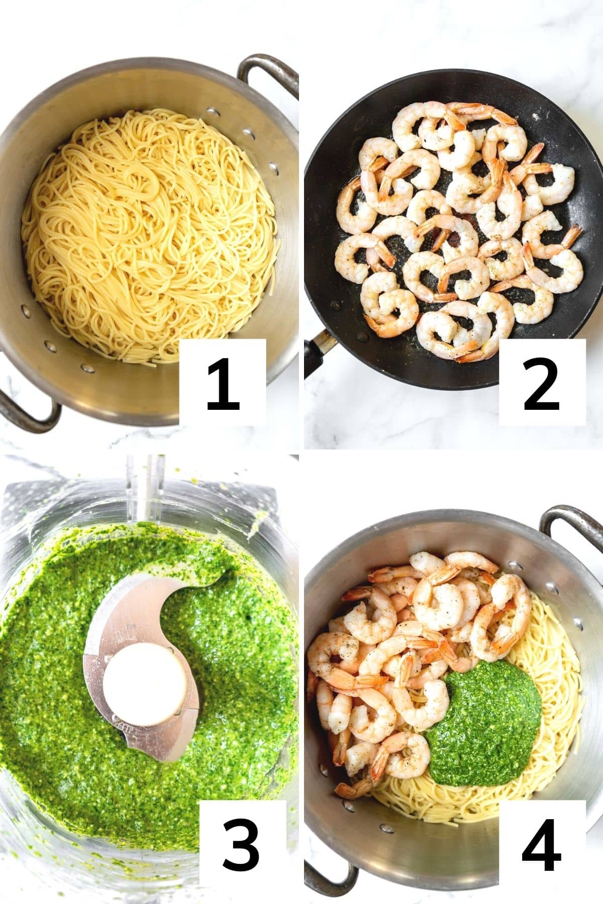How to make cilantro lime pasta with shrimp step by step