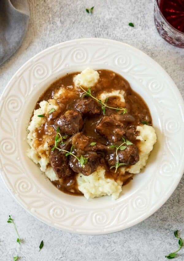 Instant Pot Beef Tips With Gravy (using onion soup mix)