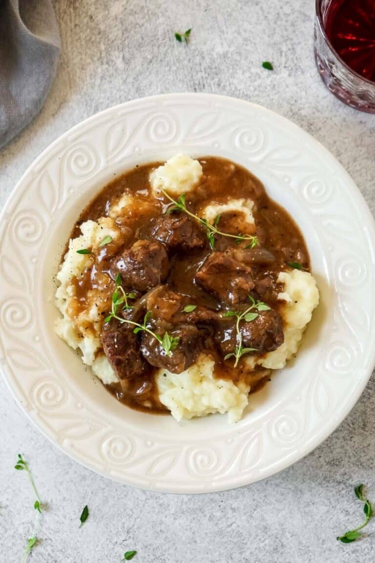 Instant Pot Beef Tips With Gravy (using onion soup mix)