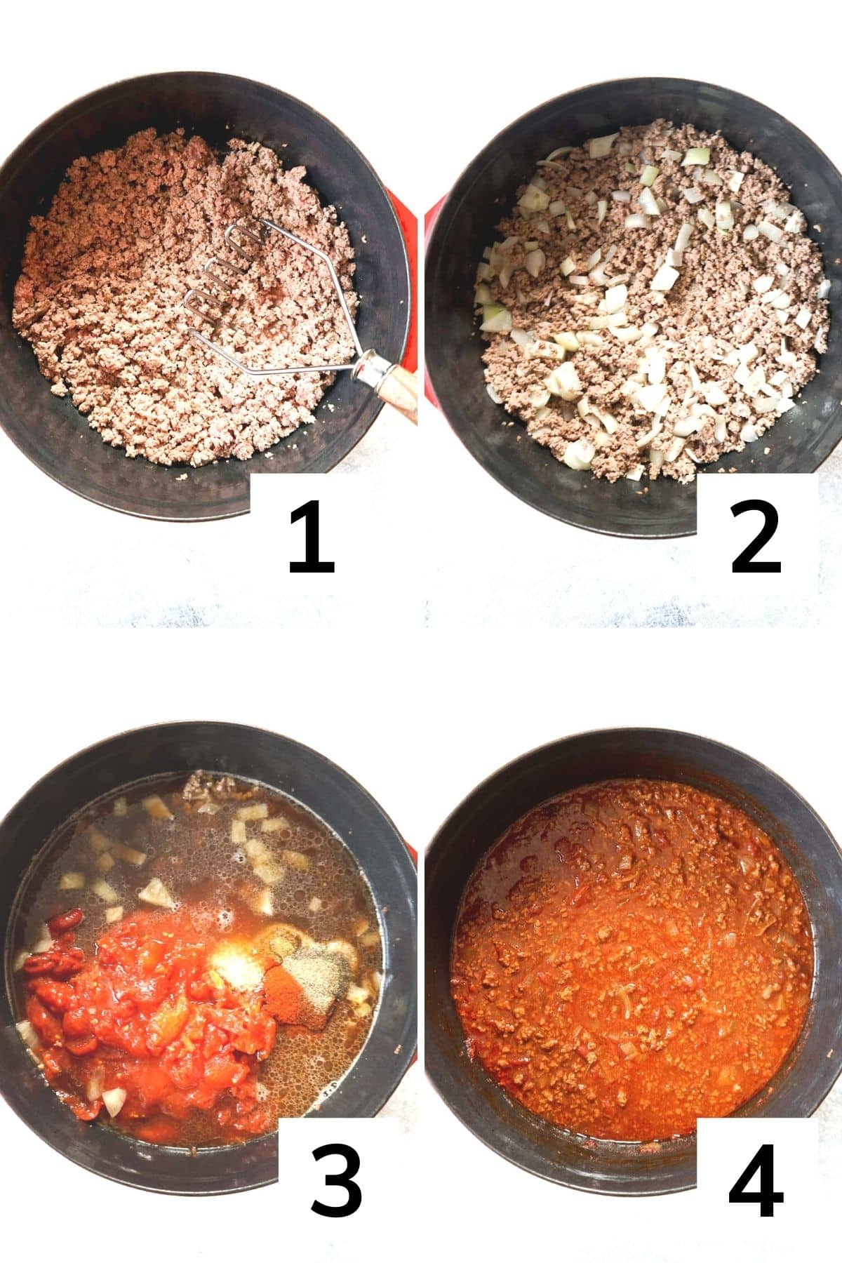 How to make chili con carne step by step.