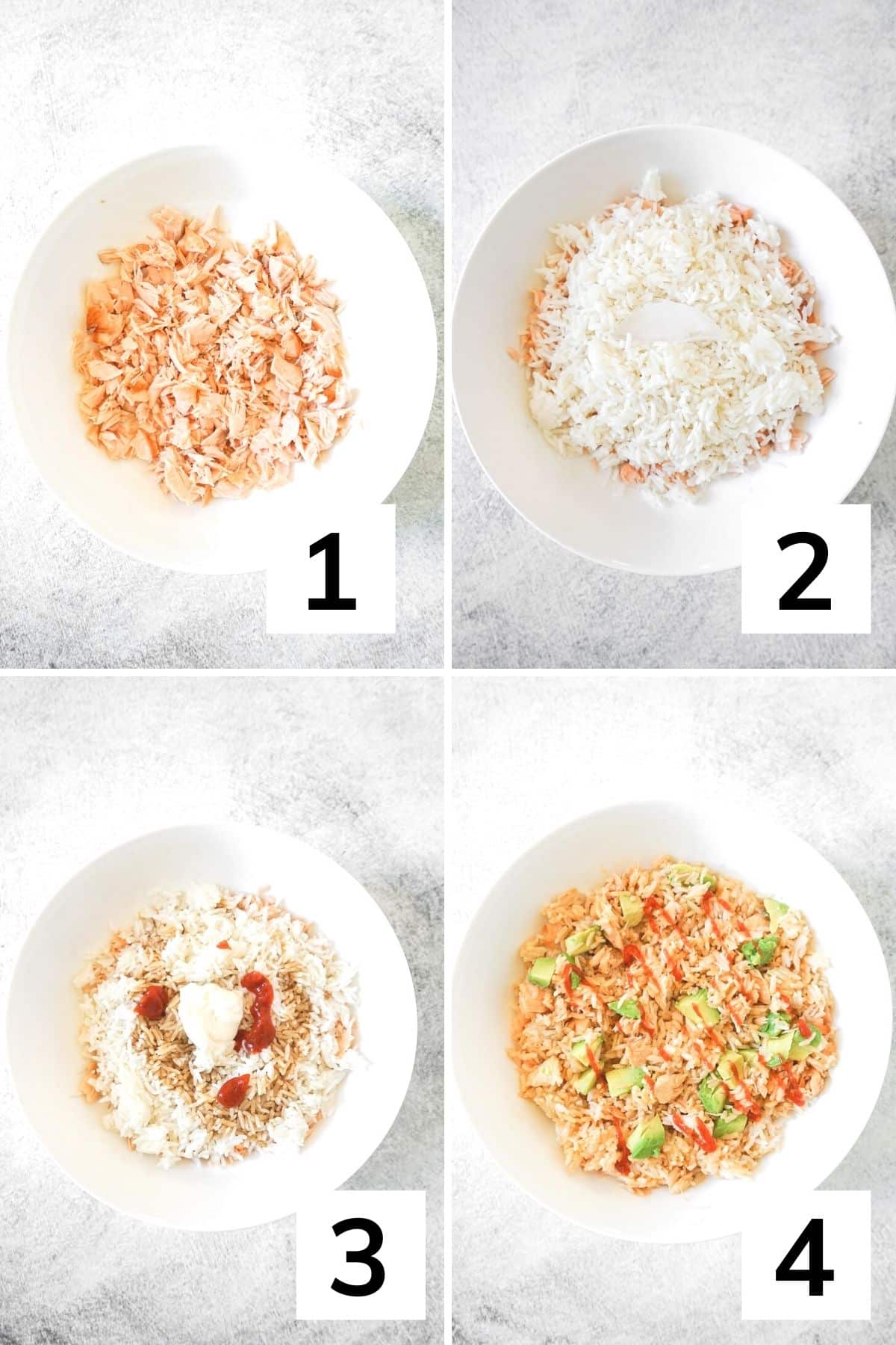 How to make Emily Mariko's TikTok salmon rice bowl step by step.