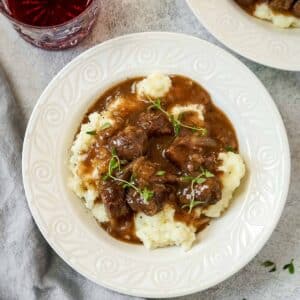 Instant Pot Beef Tips With Gravy (using onion soup mix) | Get On My Plate