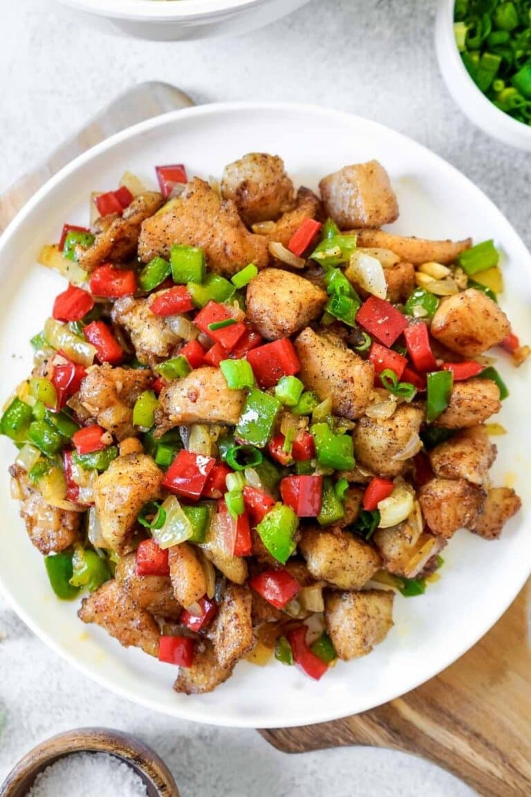 Chinese Salt and Pepper Chicken Stir Fry