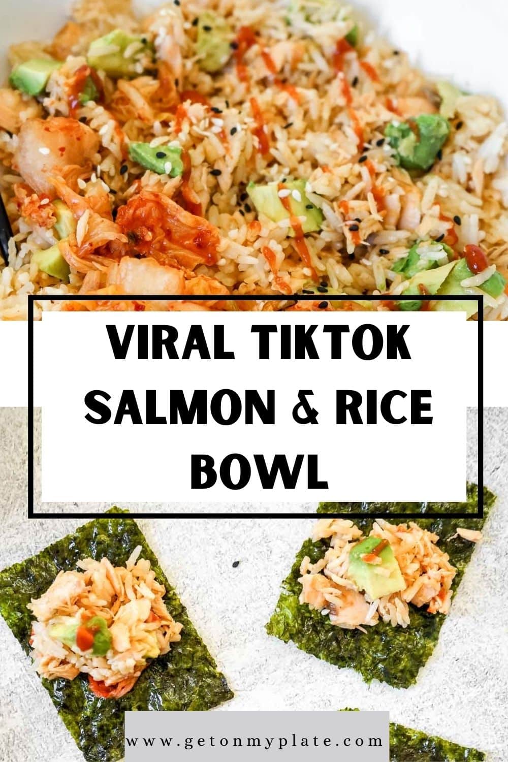 Viral Tiktok Salmon And Rice Bowl Recipe Recipe Get On My Plate 6844
