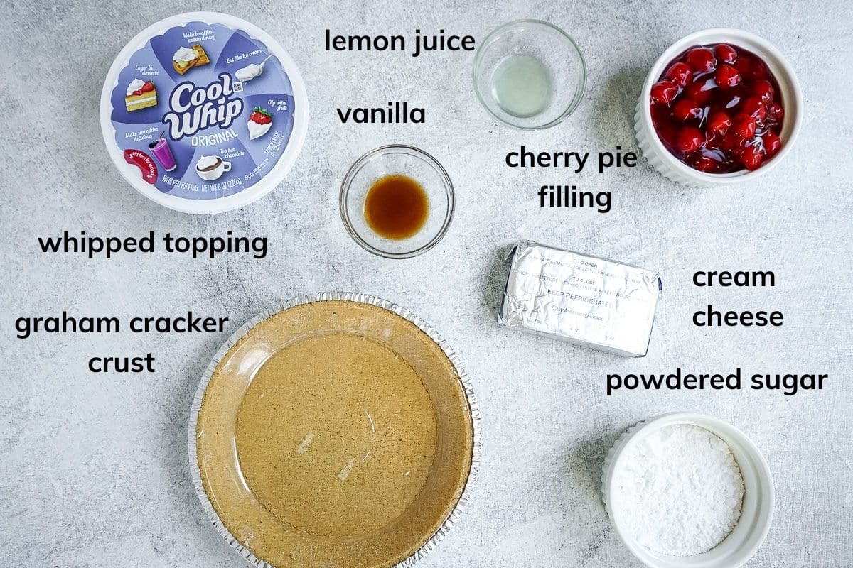 Ingredients needed to make cream cheese pie without condensed milk.