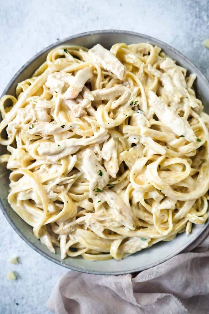 Creamy Garlic Parmesan Chicken Pasta | Get On My Plate