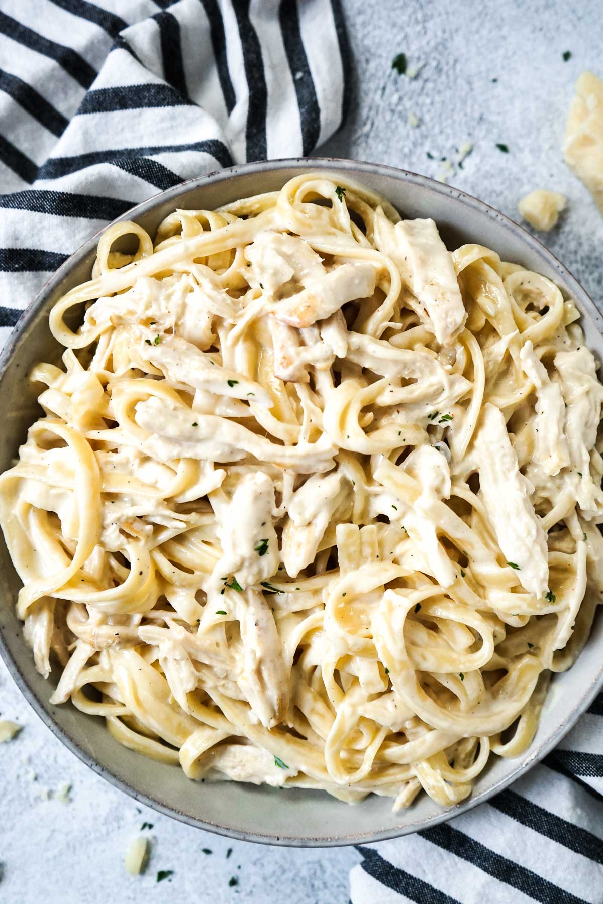Creamy Garlic Parmesan Chicken Pasta | Get On My Plate