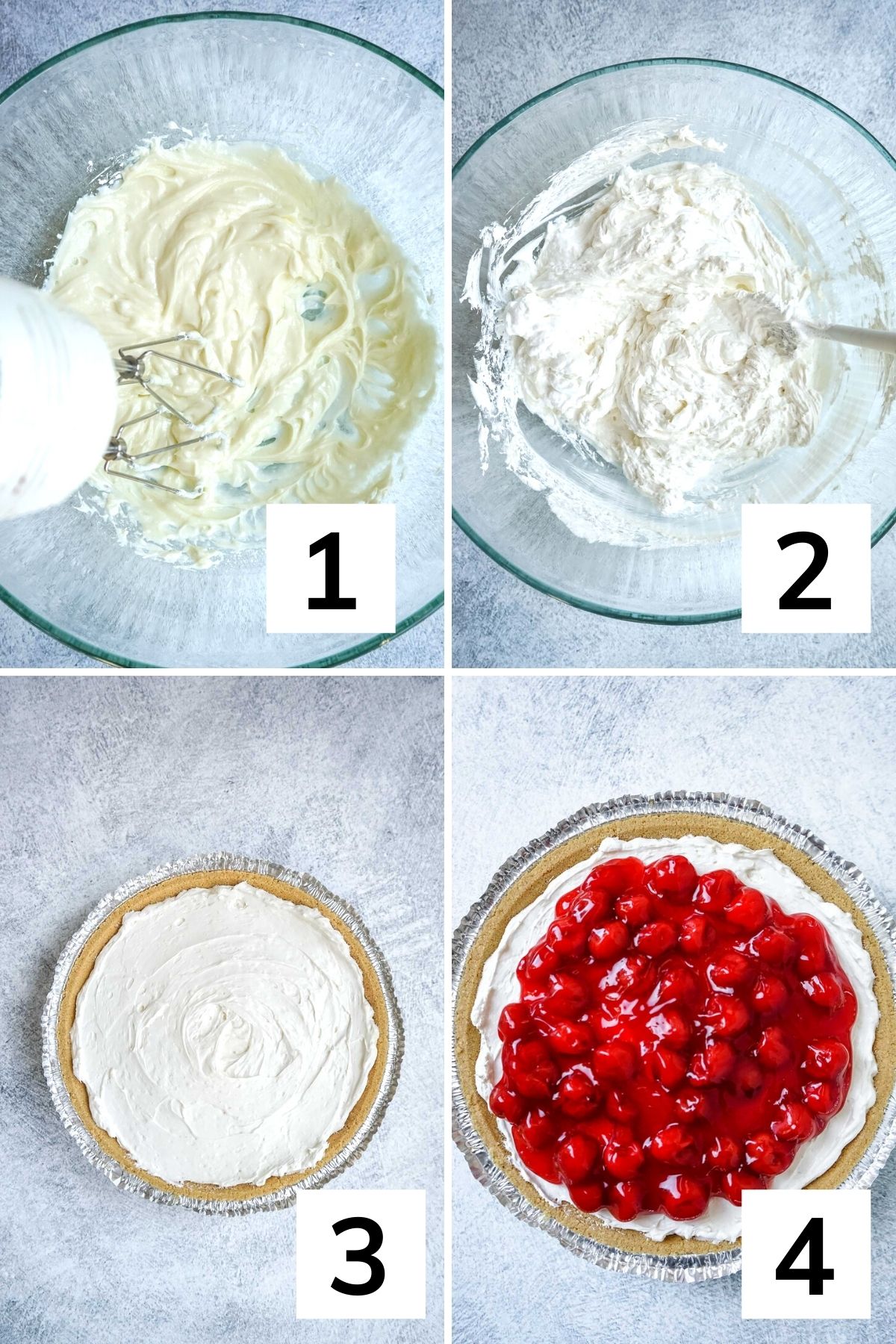 How to make cream cheese pie without condensed milk step by step.