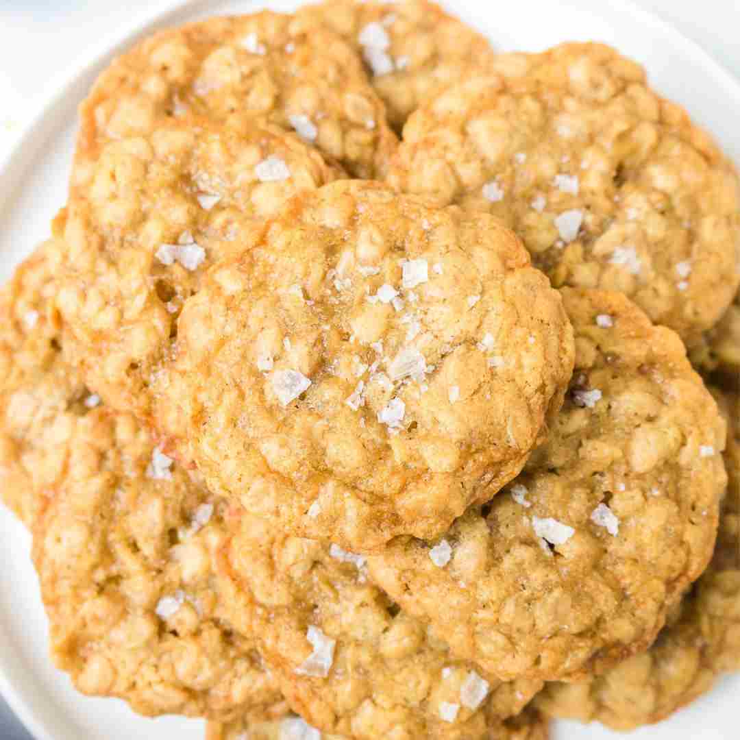 Chewy Oatmeal Cookies Without Butter - Get On My Plate