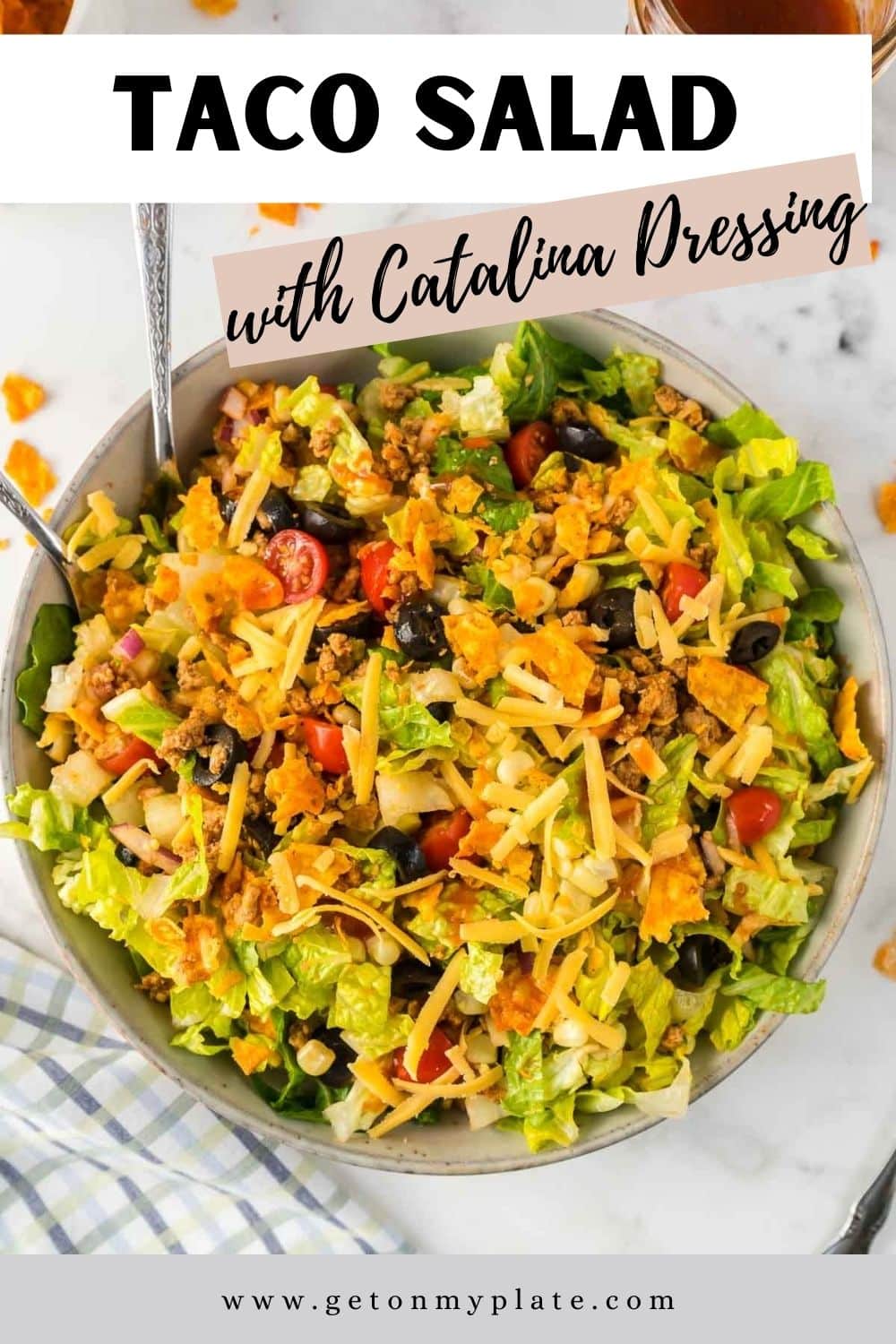 Dorito Taco Salad with Catalina Dressing | Get On My Plate