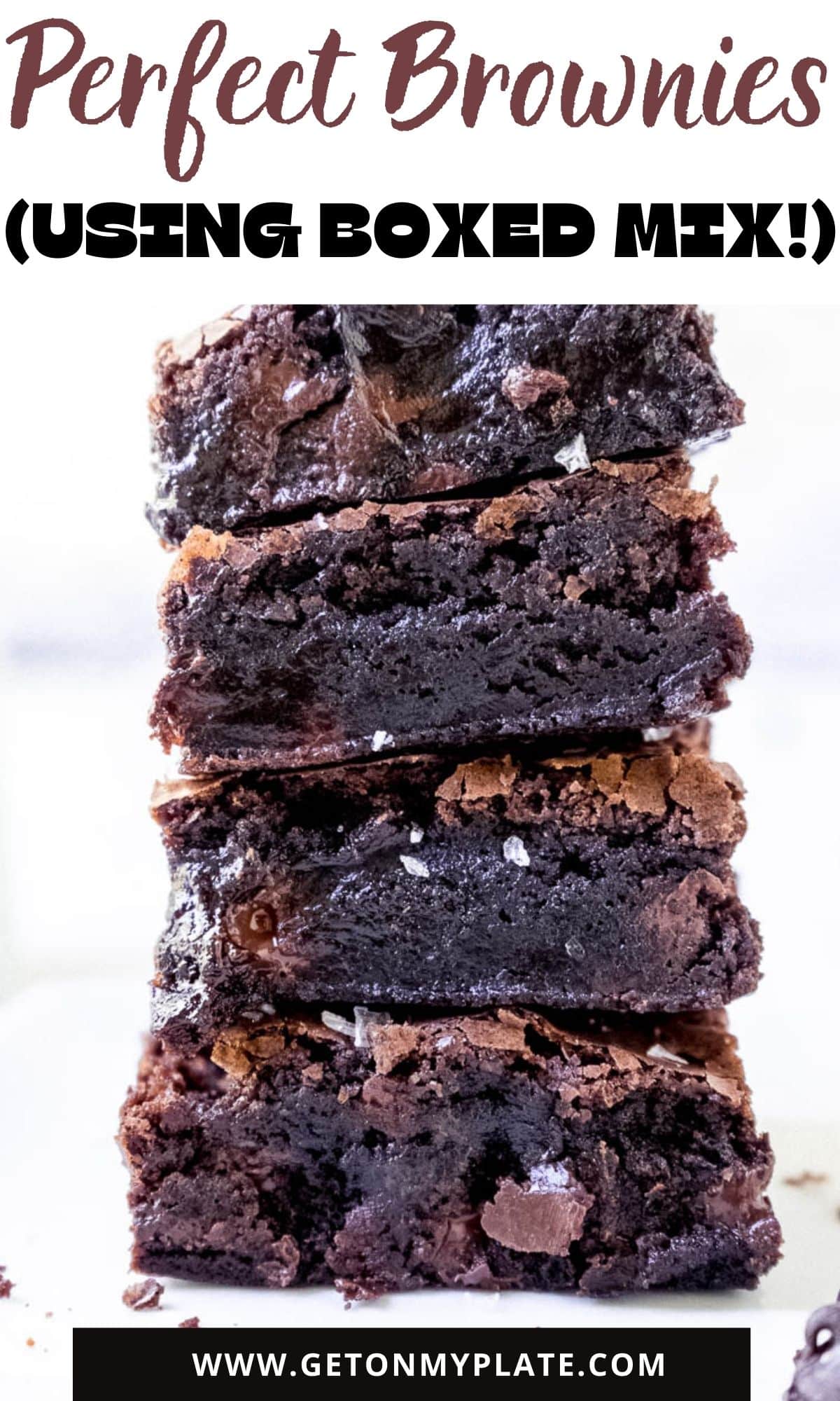 The **BEST** Fudgy Boxed Brownies Get On My Plate