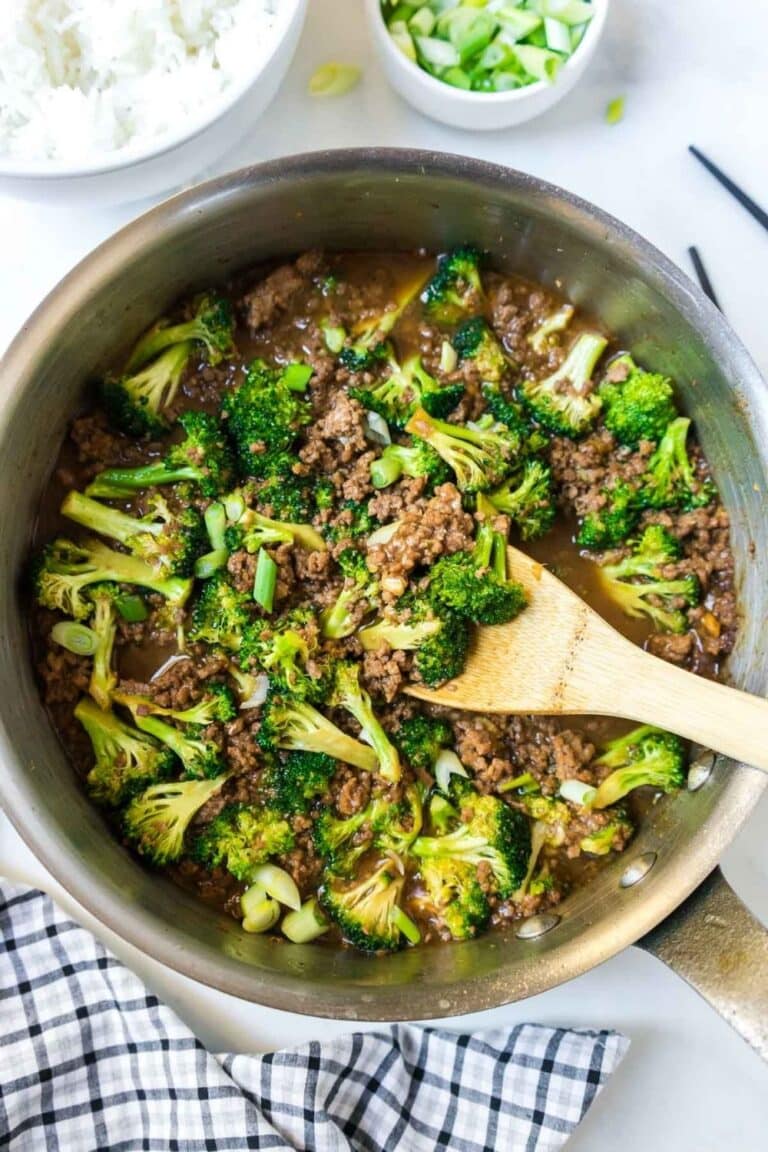 Healthy Ground Beef and Broccoli Recipe