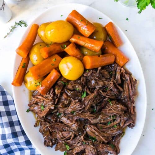 Old Fashioned Pot Roast (Oven and Slow Cooker) | Get On My Plate