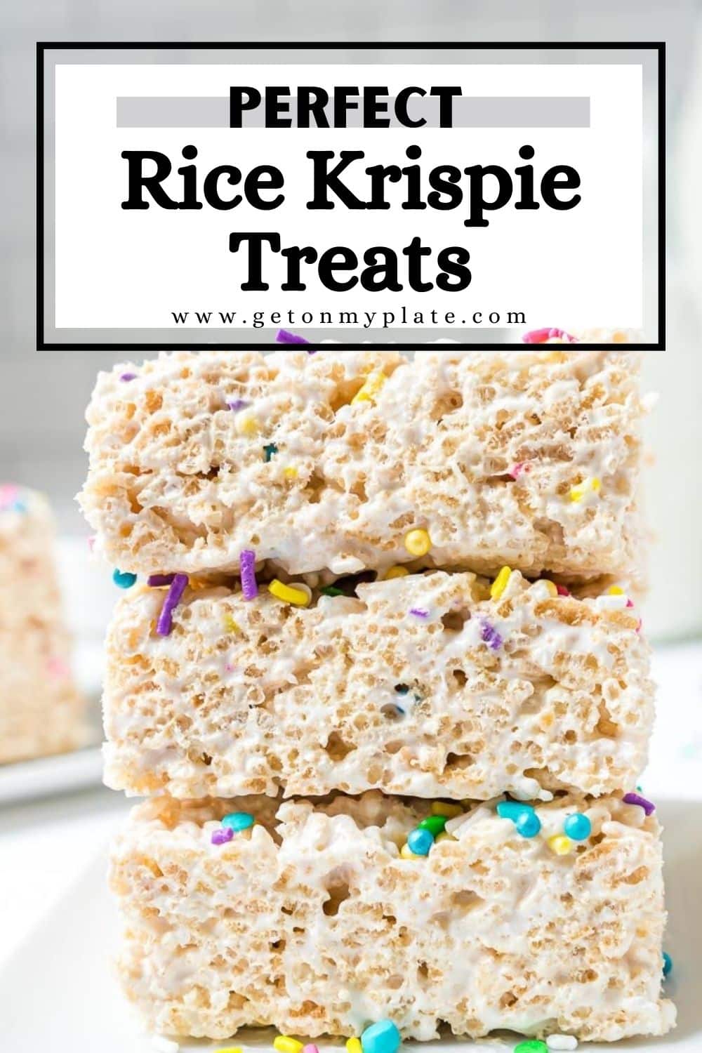Rice Krispie Treats with Marshmallow Fluff | Get On My Plate