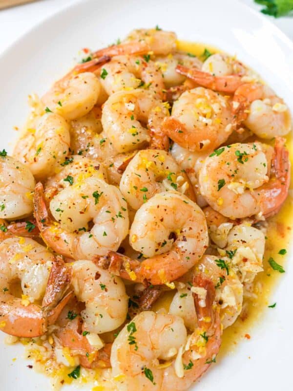 Easy Shrimp Scampi Recipe (without wine)