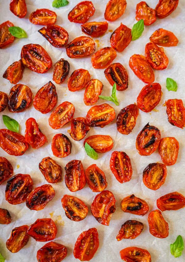 Air Fryer Roasted Tomatoes (slow roasted)