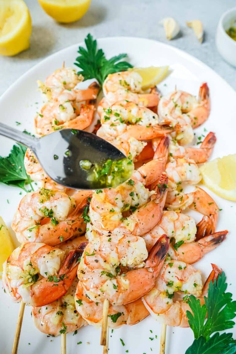 Perfect Oven Baked Shrimp Skewers | Get On My Plate