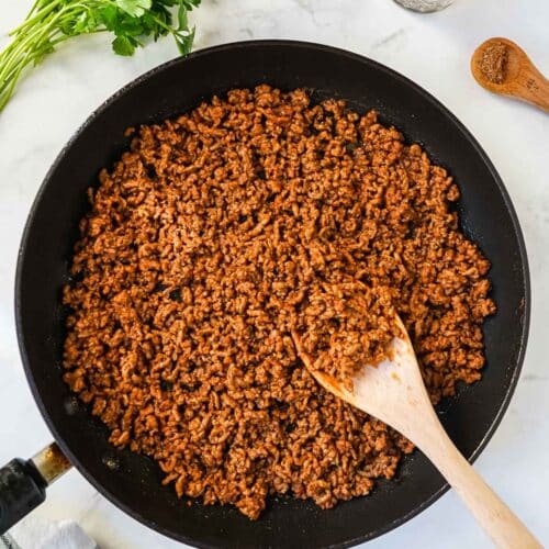 How To Cook Taco Meat With Taco Seasoning | Get On My Plate