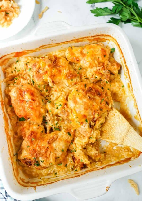Cheesy Baked Chicken with Cream of Chicken Soup