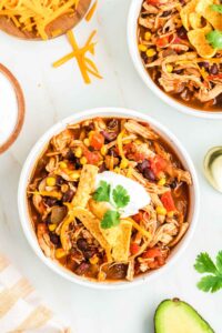 Easy Red Chicken Chili (with Shredded Chicken) Get On My Plate