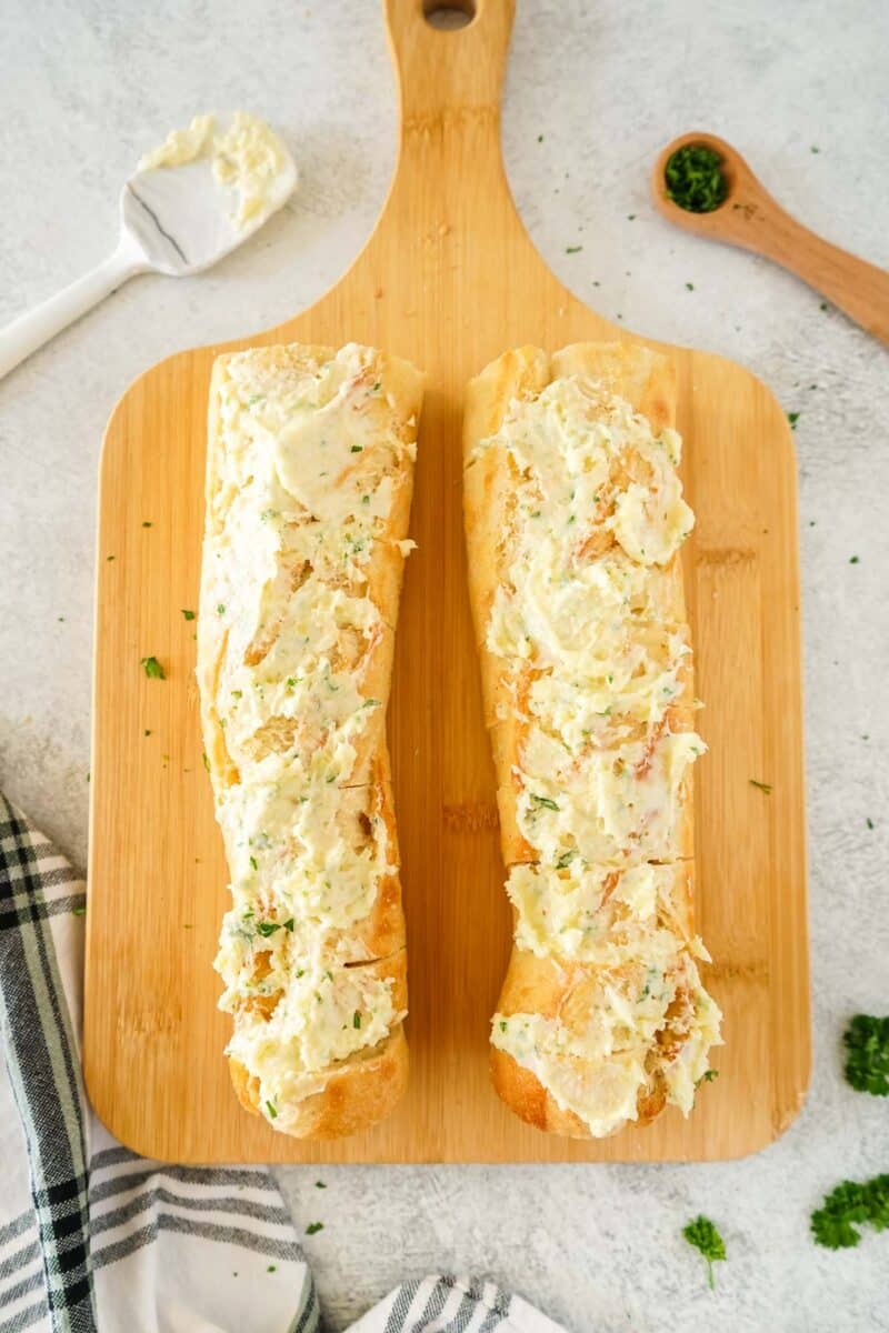 Garlic Bread Baguette (Air Fryer & Oven) Get On My Plate