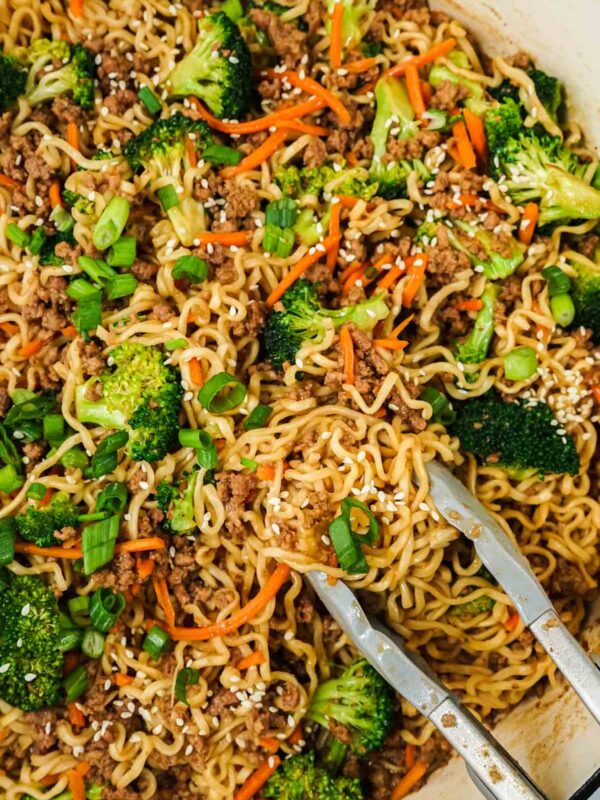Easy Ground Beef Noodle Stir Fry