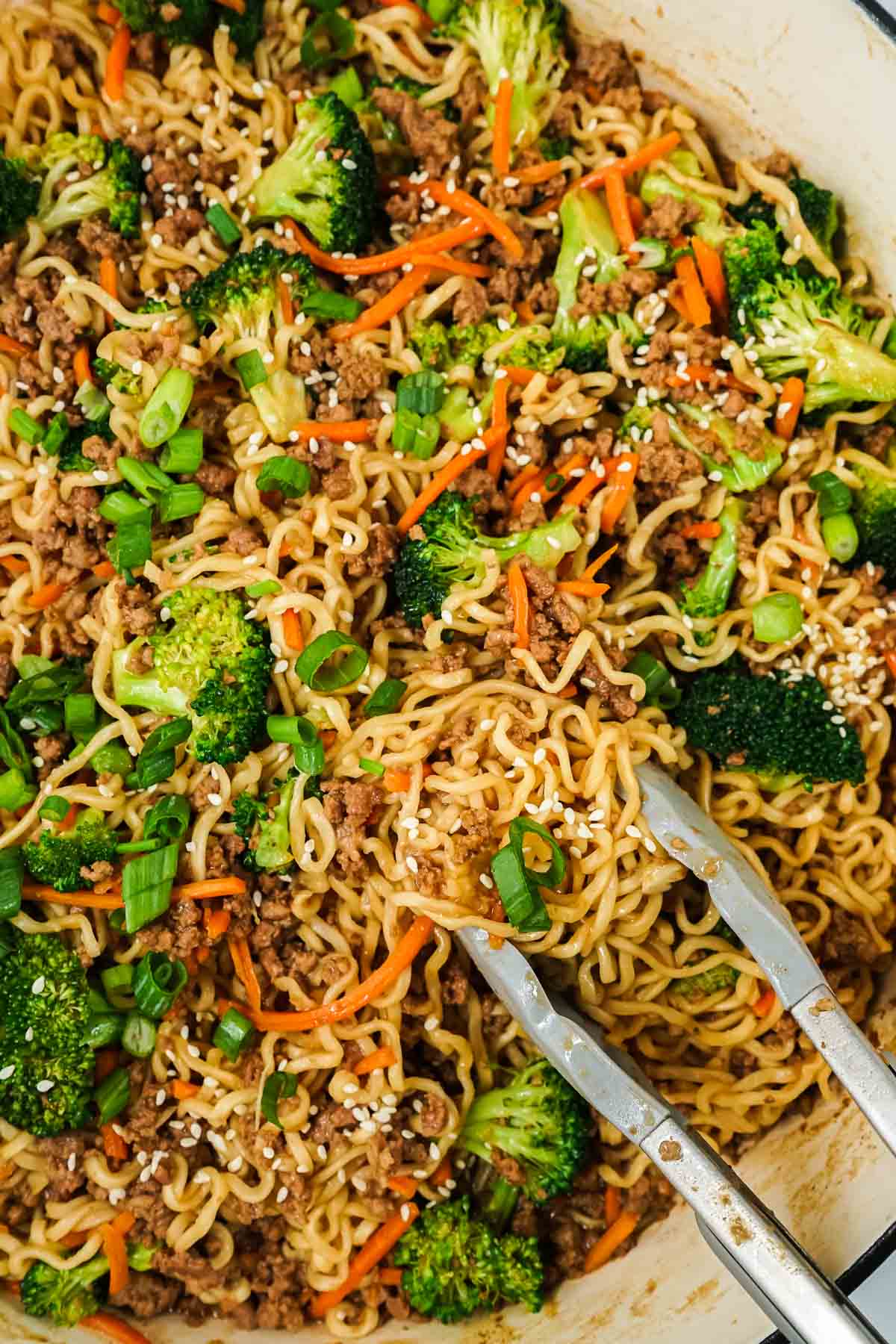 salat Samtykke Fryse Easy Ground Beef Noodle Stir Fry | Get On My Plate