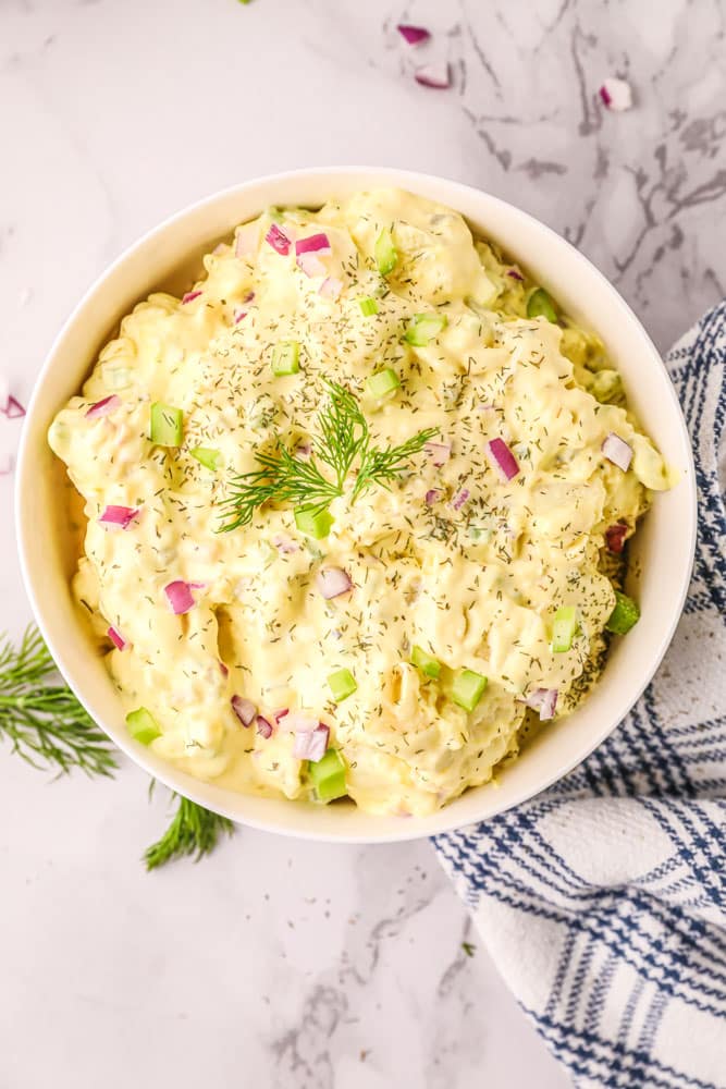 Easy Potato Salad Recipe {no eggs}