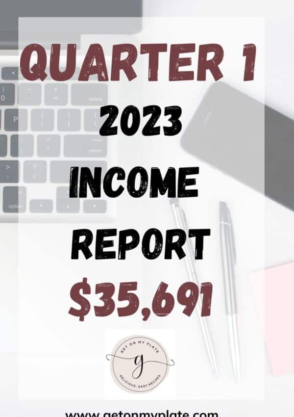 Food Blog Income Report: Q1 2023