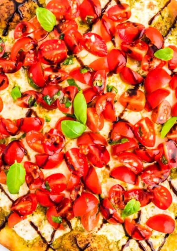 Easy Bruschetta Pizza Recipe