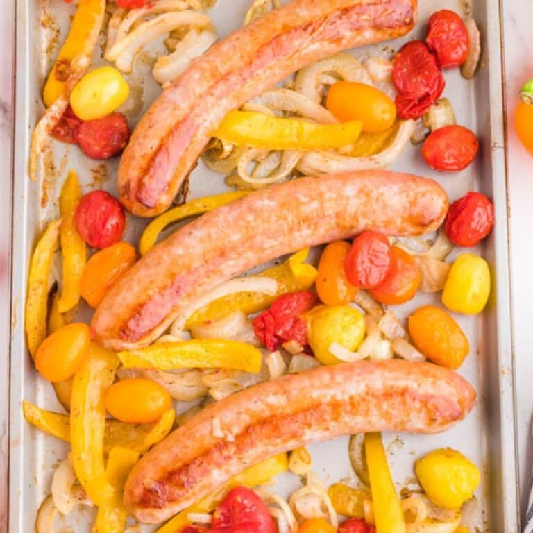 Easy Baked Italian Sausage and Peppers