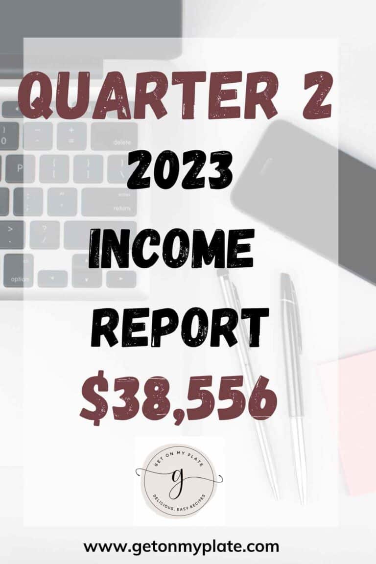 Food Blog Income Report: Q2 2023