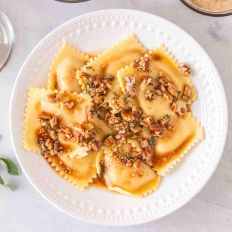 Butternut Squash Ravioli Sauce with Brown Butter