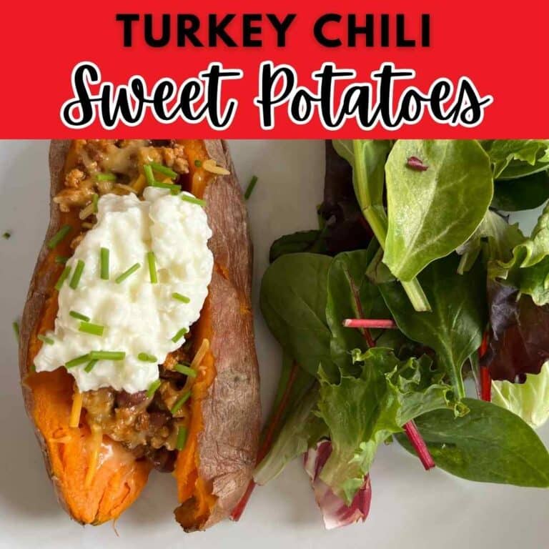 Trader Joe’s Turkey Chili Sweet Potatoes