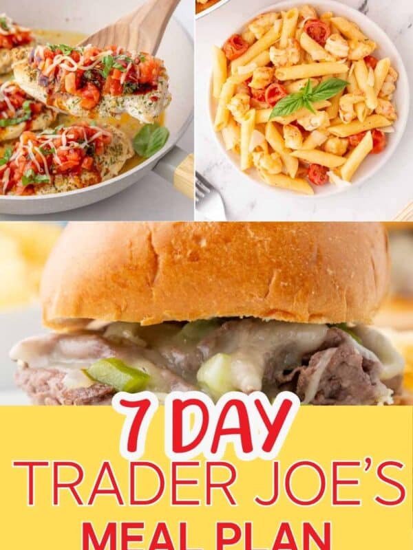 Easy 7-Day Trader Joe’s Meal Plan {breakfast, lunch, dinner & snacks!}