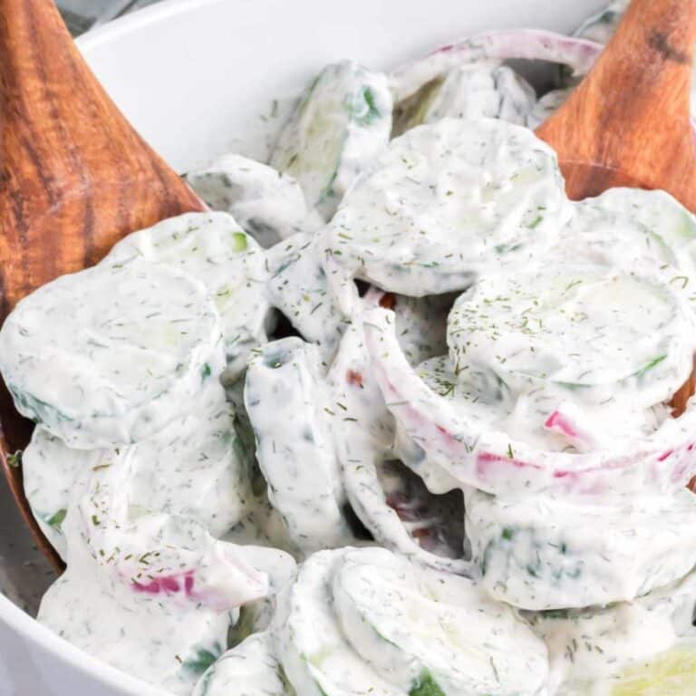 Creamy Cucumber Salad with Mayo