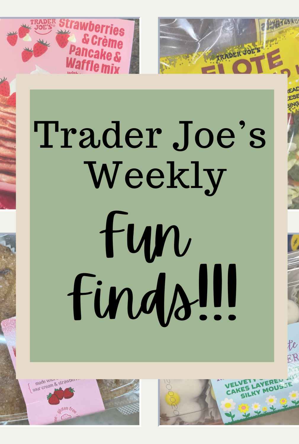 Trader Joe's Weekly Fun Finds Graphic.