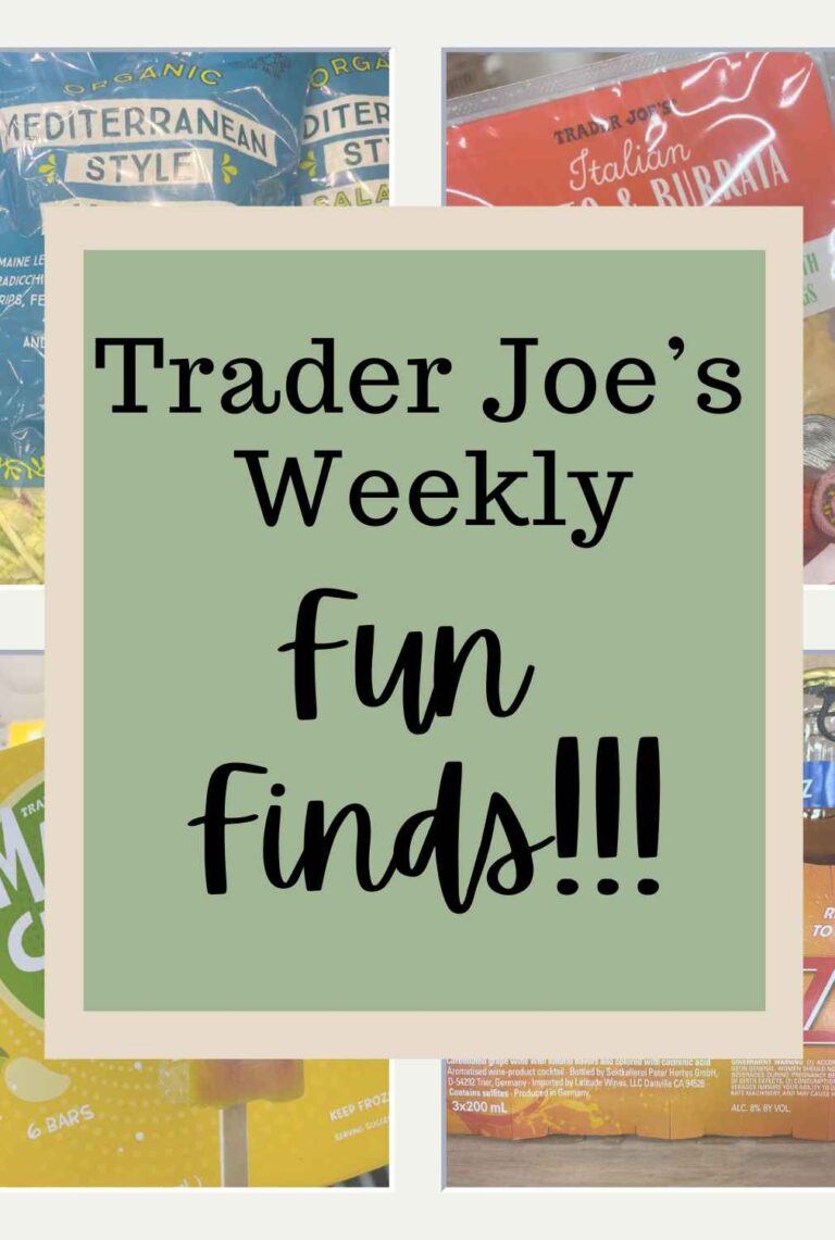 Trader Joe's Weekly Fun Finds collage.
