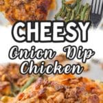 Pinterest Pin for Trader Joe's Onion Dip Chicken