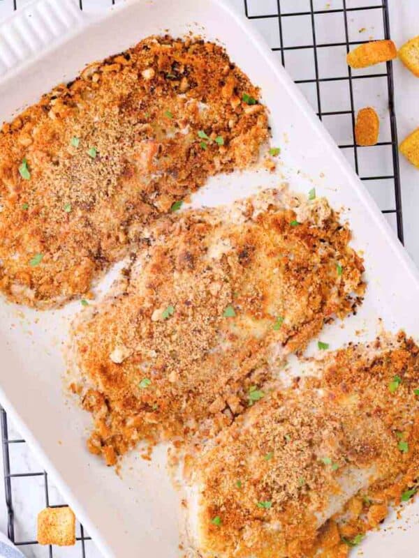 Easy Caesar Chicken Bake