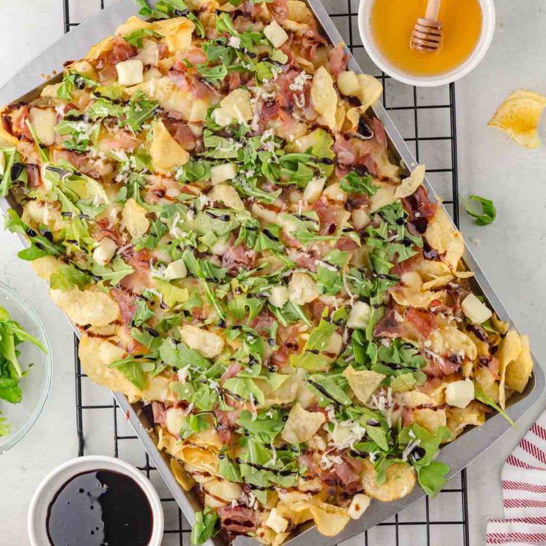Featured image for charcuterie nachos.